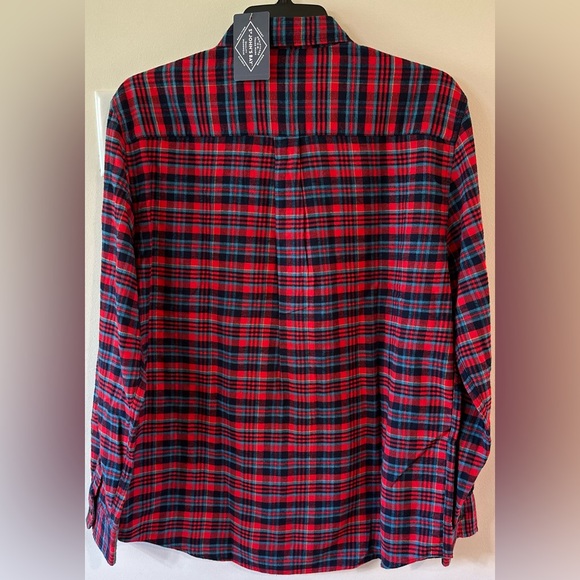 St Johns Bay Men’s Red/Blue Plaid Button Down Flannel Shirt NWT Various … - Picture 5 of 5